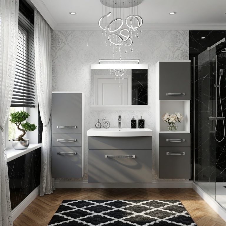 Mobili da bagno Belini Premium Glamour 79 GLA M 5/0/W/SR/0/MB/PP