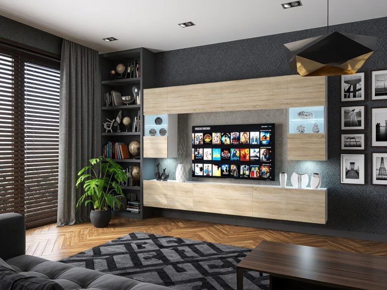 Parete attrezzata 300 cm Belini rovere sonoma Imperium 1 Produttore IMP 1/5/W/DS/0/0