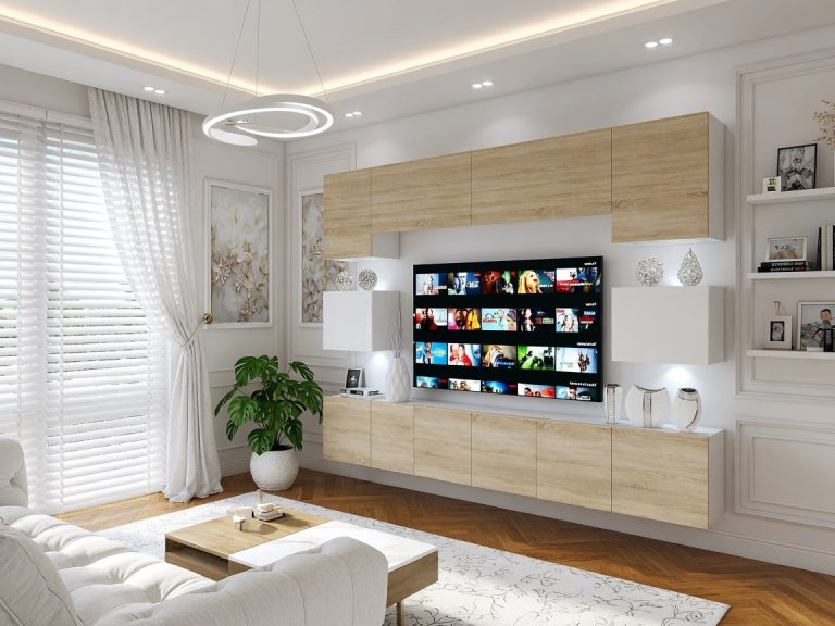 Parete attrezzata 300 cm Belini rovere sonoma / bianco lucido Imperium 3 Produttore IMP 3/5/W/DSWDS/0/0