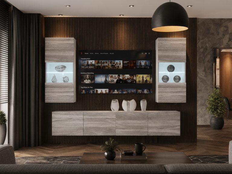 Parete attrezzata 200 cm Belini grigio antracite Glamour Wood Imperium 7 Produttore IMP 7/5/W/GW1/0/0