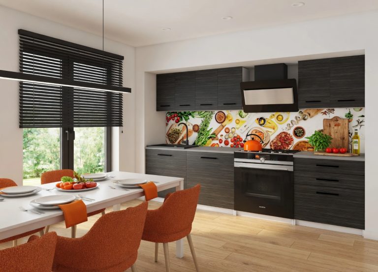 Mobili da cucina 180 cm nero ebano scuro con piano di lavoro Produttore TOR SONIK2/3/WT/HK/0/B1