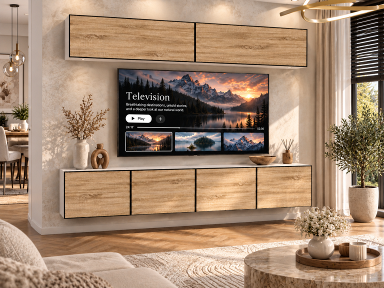 Parete attrezzata Linea 200 cm TV/RTV rovere rovere wotan rovere sonoma Produttore IMP L Brando 6/5/W/DS/0/0