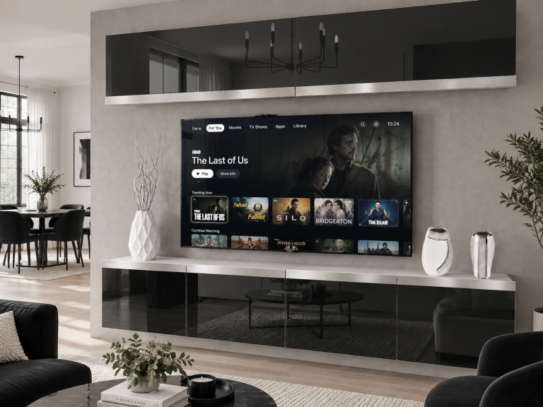 Parete attrezzata Prestige 200 cm TV/RTV nera lucida Produttore IMP P Brando 6/5/W/B/0/0/SL