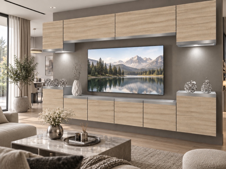 Parete attrezzata Prestige 300 cm TV/RTV rovere rovere wotan rovere sonoma Produttore IMP P Hepburn 4/5/W/DS/0/0/SL
