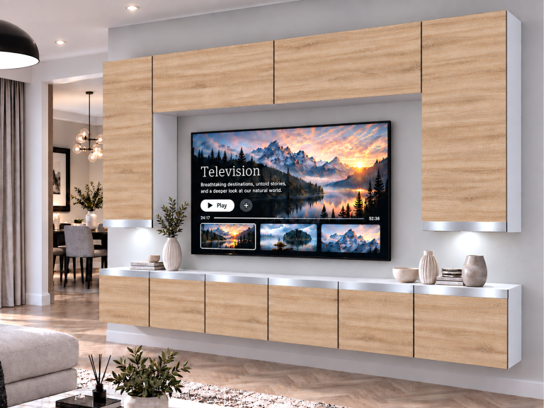Parete attrezzata Prestige 300 cm TV/RTV rovere wotan rovere sonoma Produttore IMP P Monroe 2/5/W/DS/0/0/SL