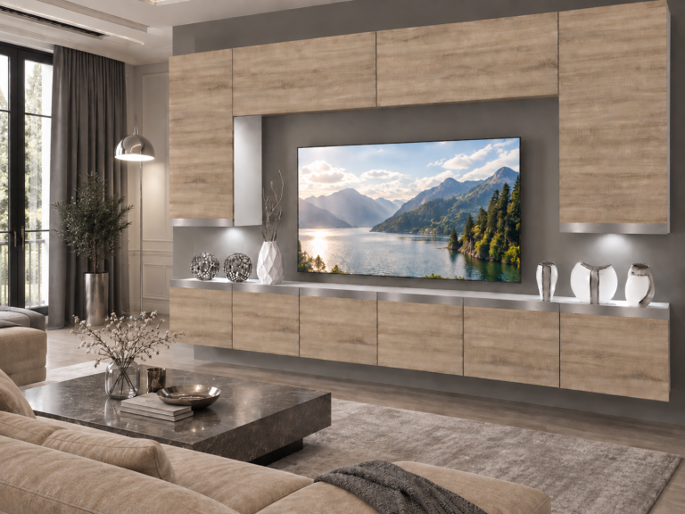 Parete attrezzata Prestige 300 cm TV/RTV rovere wotan rovere sonoma Produttore IMP P Monroe 2/5/W/DS/0/0/SL