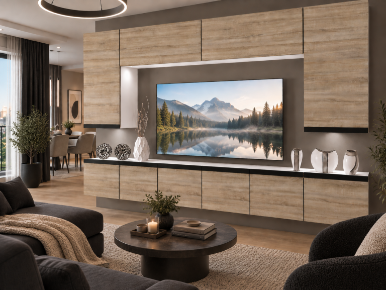 Parete attrezzata Prestige 300 cm TV/RTV rovere rovere wotan rovere sonoma Produttore IMP P Monroe 2/5/W/DS/0/0/CM