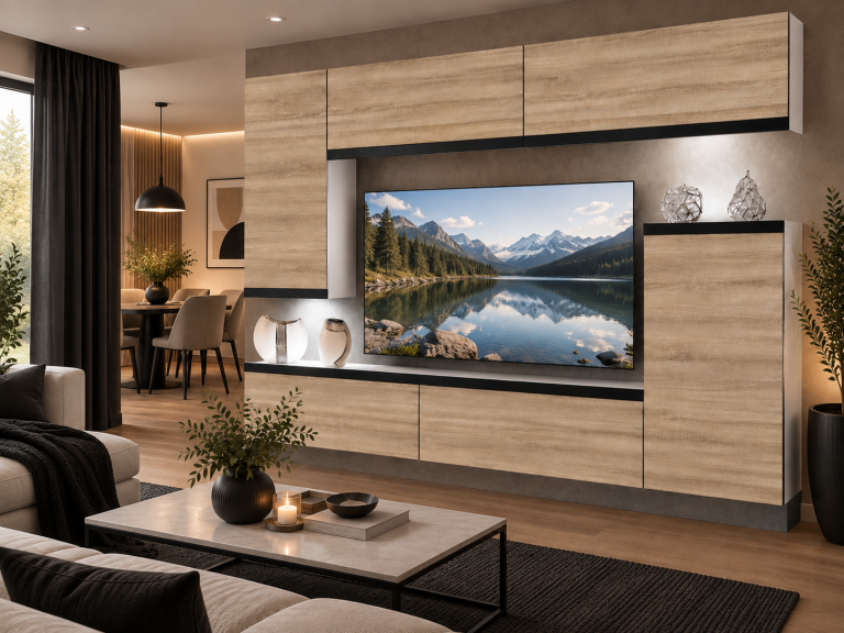 Parete attrezzata Prestige 250 cm TV/RTV rovere rovere wotan rovere sonoma Produttore IMP P Woody 8/5/W/DS/0/0/CM