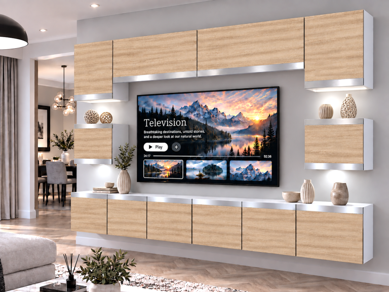Parete attrezzata Prestige 300 cm TV/RTV rovere rovere wotan rovere sonoma Produttore IMP P Tarantino 3/5/W/DS/0/0/SL