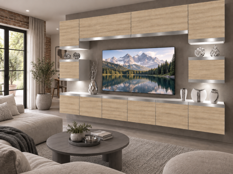 Parete attrezzata Prestige 300 cm TV/RTV rovere rovere wotan rovere sonoma Produttore IMP P Tarantino 3/5/W/DS/0/0/SL