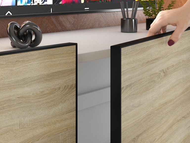 Parete attrezzata Linea 300 cm TV/RTV rovere rovere wotan rovere sonoma Produttore IMP L Monroe 2/5/W/DS/0/0