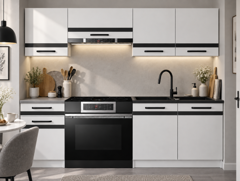 Meble kuchenne Prestige 180 cm biały mat bez blatu Producent TOR P Leonardo/0/WT/WT/BB/0/CM