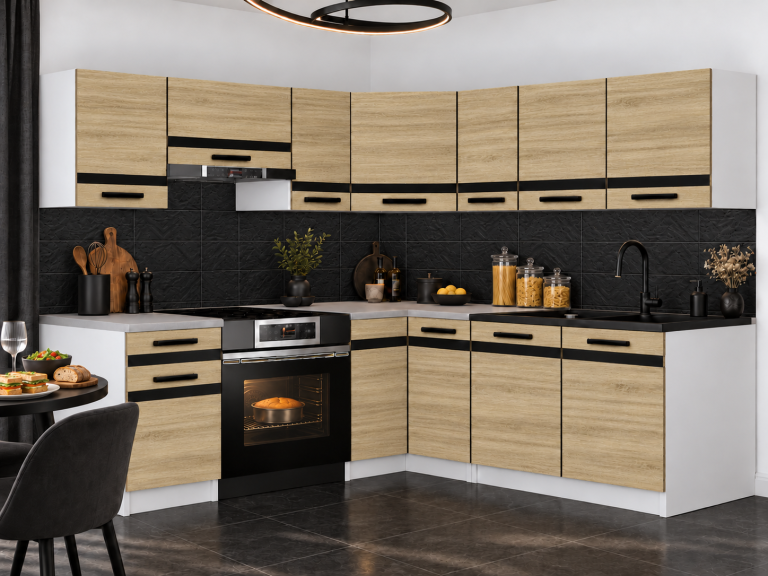 Mobili da cucina Prestige 360 cm quercia sonoma senza piano di lavoro Produttore TOR P Pablo/0/WT/DS/BB/0/CM