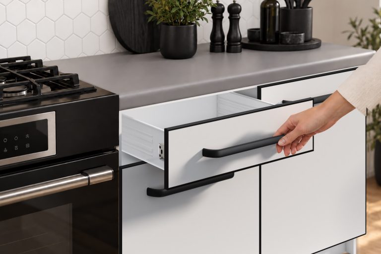 Mobili da cucina Linea 240 cm bianco opaco con piano di lavoro Produttore TOR L Salvador/0/WT/WT/0/A1