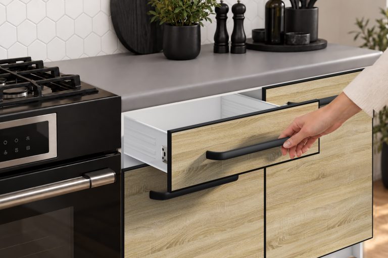 Mobili da cucina Linea 240 cm quercia sonoma senza piano di lavoro Produttore TOR L Salvador/0/WT/DS/BB/A1