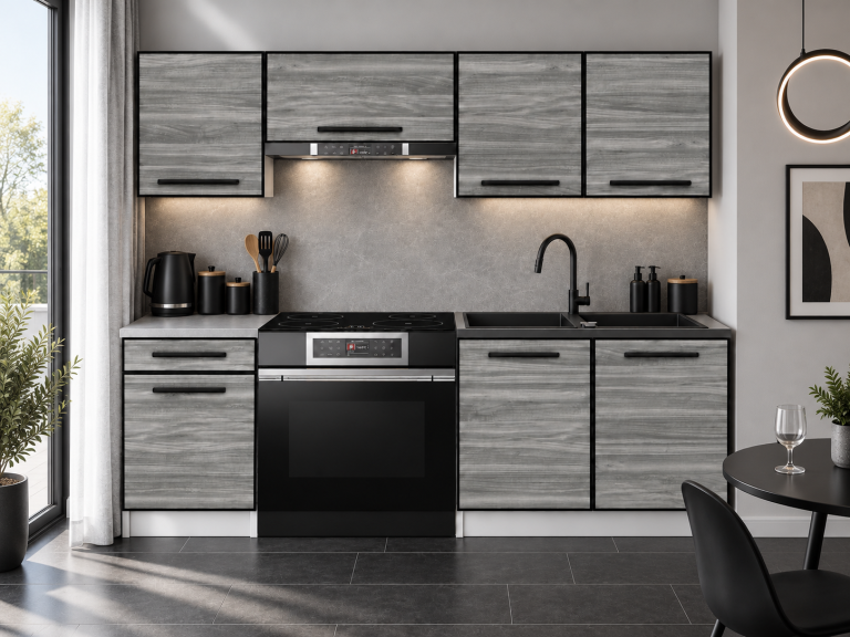 Mobili da cucina Linea 180 cm glamour wood senza piano di lavoro Produttore TOR L Leonardo/0/WT/GW1/BB/0
