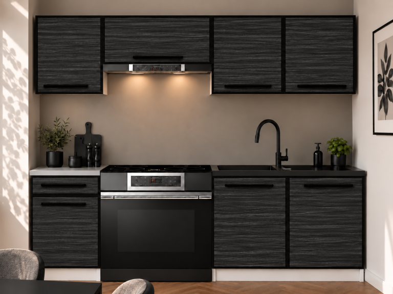 Mobili da cucina Linea 180 cm ebano reale senza piano di lavoro Produttore TOR L Leonardo/0/WT/HK/BB/0