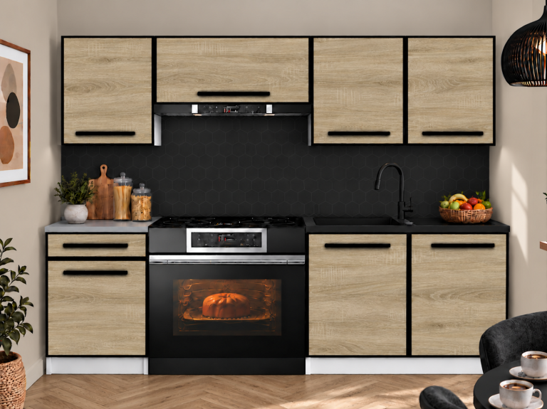 Mobili da cucina Linea 180 cm quercia sonoma con piano di lavoro Produttore TOR L Leonardo/0/WT/DS/0/0