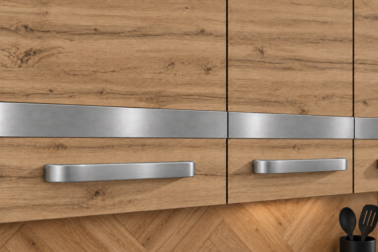Mobili da cucina Prestige 420 cm quercia wotan con piano di lavoro Produttore TOR P Gustav/0/WT/DW/0/C1/SL