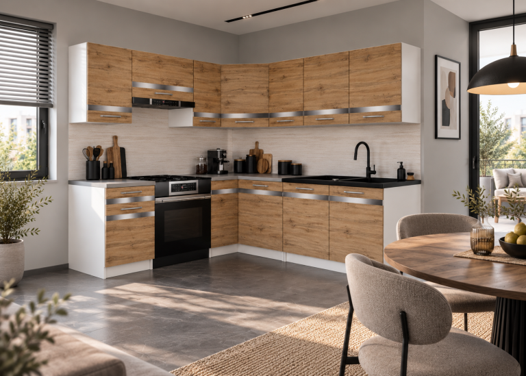 Mobili da cucina Prestige 360 cm quercia wotan senza piano di lavoro Produttore TOR P Pablo/0/WT/DW/BB/0/SL