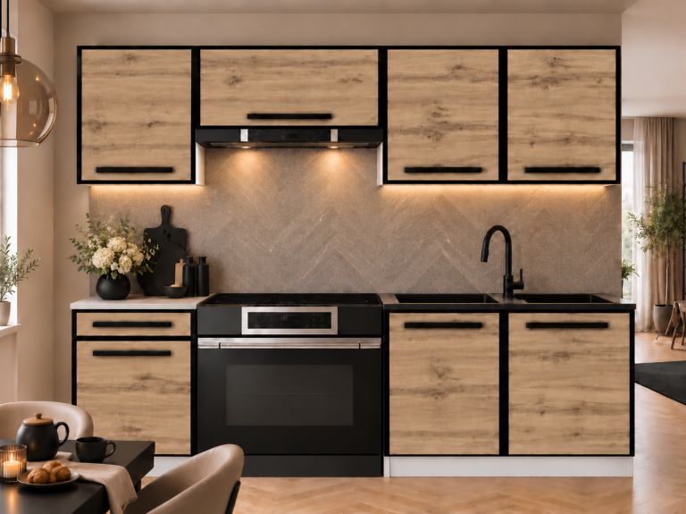 Mobili da cucina Linea 180 cm quercia wotan senza piano di lavoro Produttore TOR L Leonardo/0/WT/DW/BB/A1