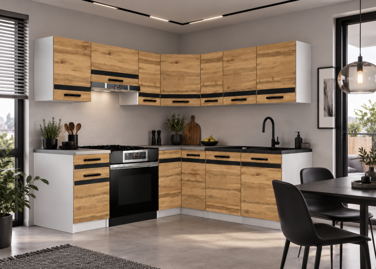 Mobili da cucina Prestige 360 cm quercia wotan senza piano di lavoro Produttore TOR P Pablo/0/WT/DW/BB/A1/CM